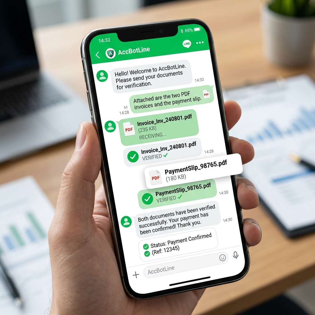 AccBotLine Mockup